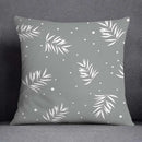 Geometric floral print gray & white pillow case living room decor by Decorbites