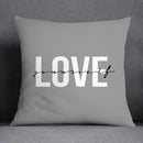 Geometric floral print gray & white pillow case living room decor by Decorbites