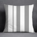 Geometric floral print gray & white pillow case living room decor by Decorbites