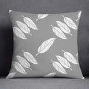 Geometric floral print gray & white pillow case living room decor by Decorbites