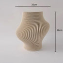 GobekUsa Geometric Folding Ceramic Flower Vase Home Decor Handicrafts