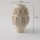 GobekUsa Geometric Folding Ceramic Flower Vase Home Decor Handicrafts