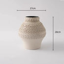 GobekUsa Geometric Folding Ceramic Flower Vase Home Decor Handicrafts