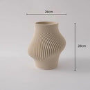 GobekUsa Geometric Folding Ceramic Flower Vase Home Decor Handicrafts