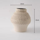 GobekUsa Geometric Folding Ceramic Flower Vase Home Decor Handicrafts