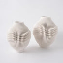 GobekUsa Geometric Folding Ceramic Flower Vase Home Decor Handicrafts