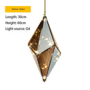 GobekUsa Diamond Glass LED Pendant Lights for Bar Restaurant Home Chandelier