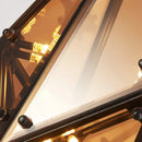 GobekUsa Diamond Glass LED Pendant Lights for Bar Restaurant Home Chandelier
