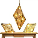 GobekUsa Diamond Glass LED Pendant Lights for Bar Restaurant Home Chandelier