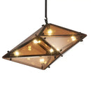 GobekUsa Diamond Glass LED Pendant Lights for Bar Restaurant Home Chandelier