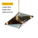 GobekUsa Diamond Glass LED Pendant Lights for Bar Restaurant Home Chandelier