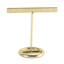 GobekUsa Golden Geometric Jewelry Display Rack - Desktop Storage & Home Decoration