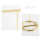 GobekUsa Golden Geometric Jewelry Display Rack - Desktop Storage & Home Decoration