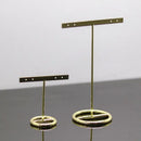 GobekUsa Golden Geometric Jewelry Display Rack - Desktop Storage & Home Decoration