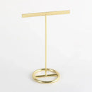 GobekUsa Golden Geometric Jewelry Display Rack - Desktop Storage & Home Decoration