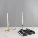 GobekUsa Geometric Gold Candlestick Holder Centerpiece