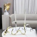 GobekUsa Geometric Gold Candlestick Holder Centerpiece