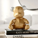 GobekUsa Bear Figurine Resin Sculpture Ornament Home Office Garden Gift