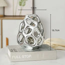 GobekUsa Geometric Golden Hollow Abstract Sphere Sculpture Decor for Home
