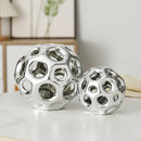 GobekUsa Geometric Golden Hollow Abstract Sphere Sculpture Decor for Home