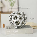 GobekUsa Geometric Golden Hollow Abstract Sphere Sculpture Decor for Home