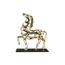 GobekUsa Golden Horse Metal Sculpture: Elegant Home Decor Figurine
