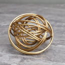 GobekUsa Geometric Golden Thread Metal Balls Decorative Figurines