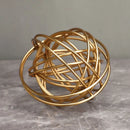 GobekUsa Geometric Golden Thread Metal Balls Decorative Figurines
