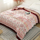 GobekUsa Cotton Gauze Geometry Summer Blanket
