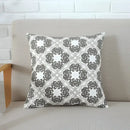 Geometric grey & pink cushion cover living room pillow case by Decorbites