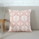 Geometric grey & pink cushion cover living room pillow case by Decorbites