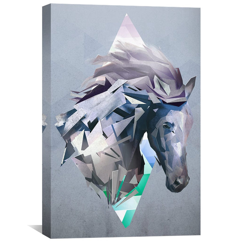 Geometric Horse Canvas