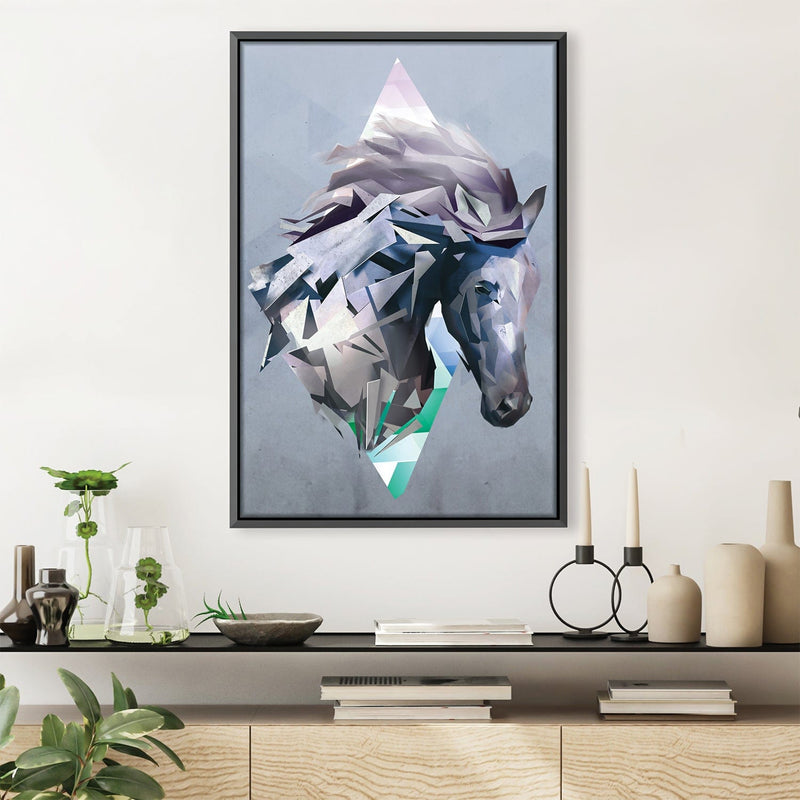 Geometric Horse Canvas