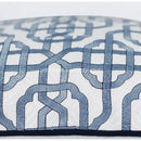 GobekUsa Indigo Blue & White Embroidered Pillow Covers - 50x50cm