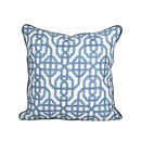 GobekUsa Indigo Blue & White Embroidered Pillow Covers - 50x50cm