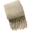 GobekUsa Geometric Knit Sofa Blanket with Tassels