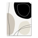 GobekUsa Geometric Leaf Rainbow Boho Canvas Wall Art