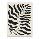 GobekUsa Geometric Leaf Rainbow Boho Canvas Wall Art