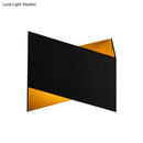 GobekUsa Geometric LED Wall Sconce in White/Black for Modern Stairways
