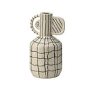 GobekUsa Geometric Line Ceramic Vase Flowerpot Tray Home Decor Accessory