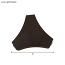 GobekUsa Geometric Metallic Shade Black Wall Lamp - 3/4 Lights Corridor Sconce