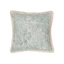Geometric mosaic cotton crochet tassel cushion cover living room by Decorbites