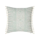 Geometric mosaic cotton crochet tassel cushion cover living room by Decorbites