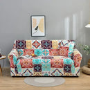 GobekUsa Colorful Block Sofa Covers: Stretchy Loveseat Sectionals, Couch, Chair Slipcover