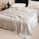 GobekUsa Bamboo Fiber Summer Blanket - Single Double Bed Air Conditioning Lightweight Blanket