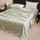 GobekUsa Bamboo Fiber Summer Blanket - Single Double Bed Air Conditioning Lightweight Blanket
