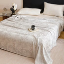 GobekUsa Bamboo Fiber Summer Blanket - Single Double Bed Air Conditioning Lightweight Blanket