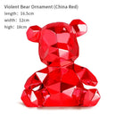 GobekUsa Electroplated Teddy Bear Sculpture for Home Decor