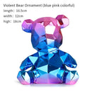 GobekUsa Electroplated Teddy Bear Sculpture for Home Decor
