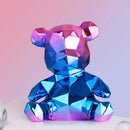 GobekUsa Electroplated Teddy Bear Sculpture for Home Decor